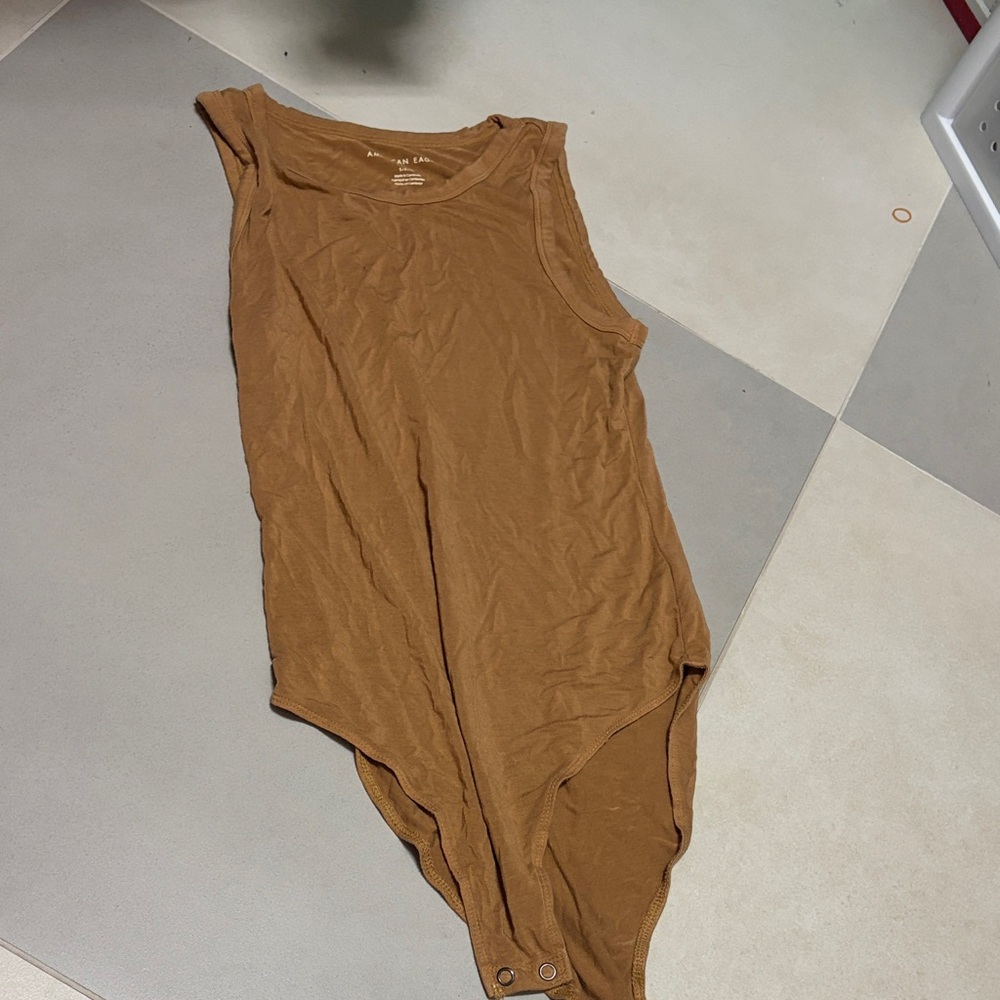 American Eagle By Payless Brown Sleeveless Top